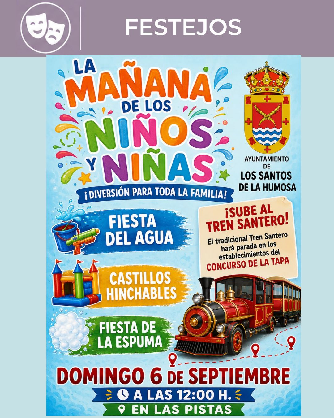 Fiesta del agua mañana de niños
