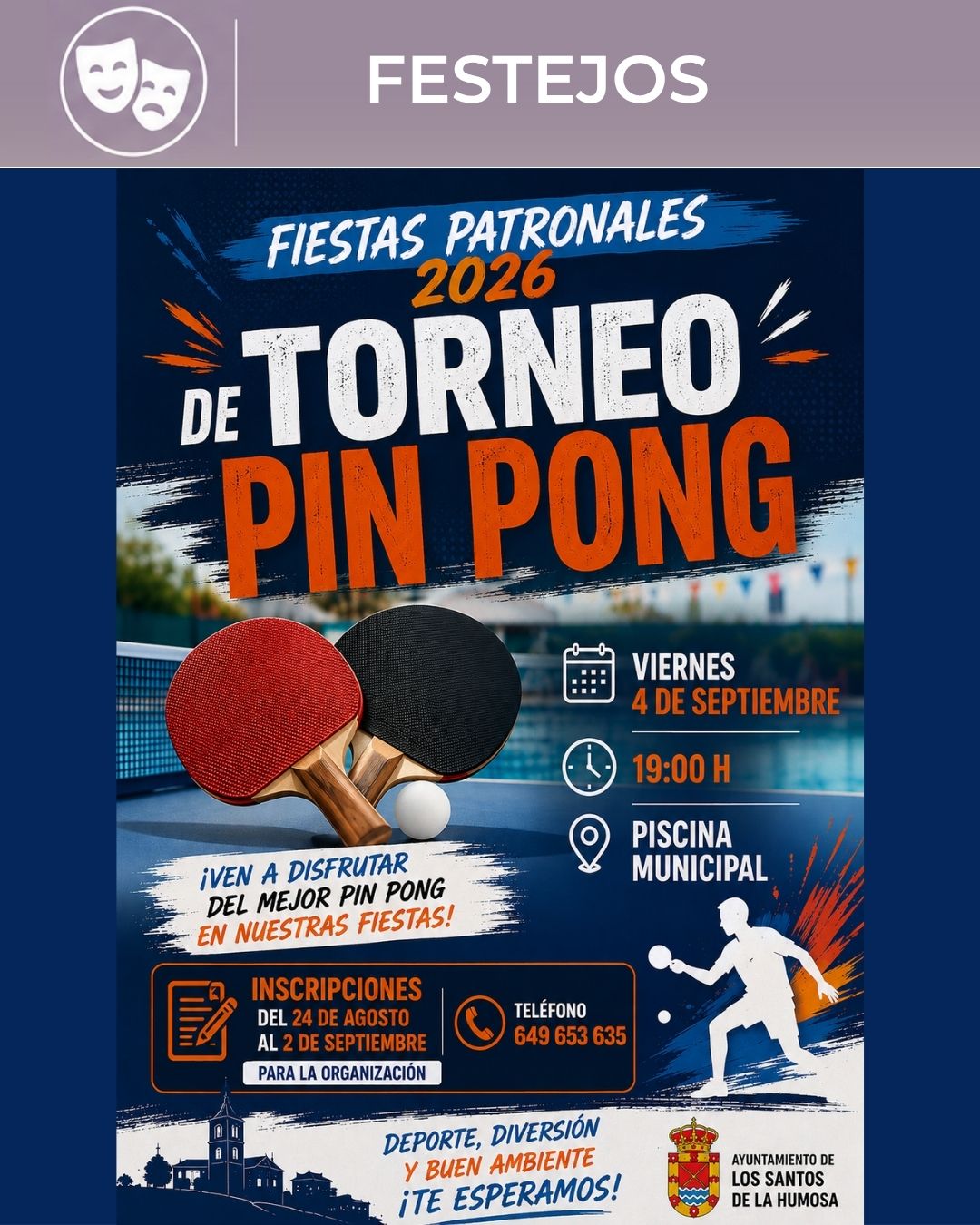 Torneo de Ping Pong Los Santos de la Humosa